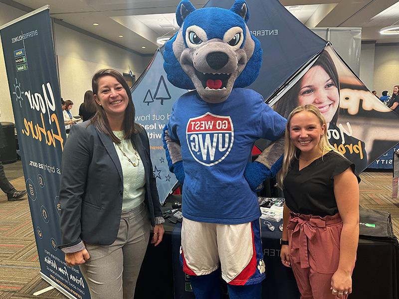 L to R: Piper Schuller, Wolfie and Ashley Clarke